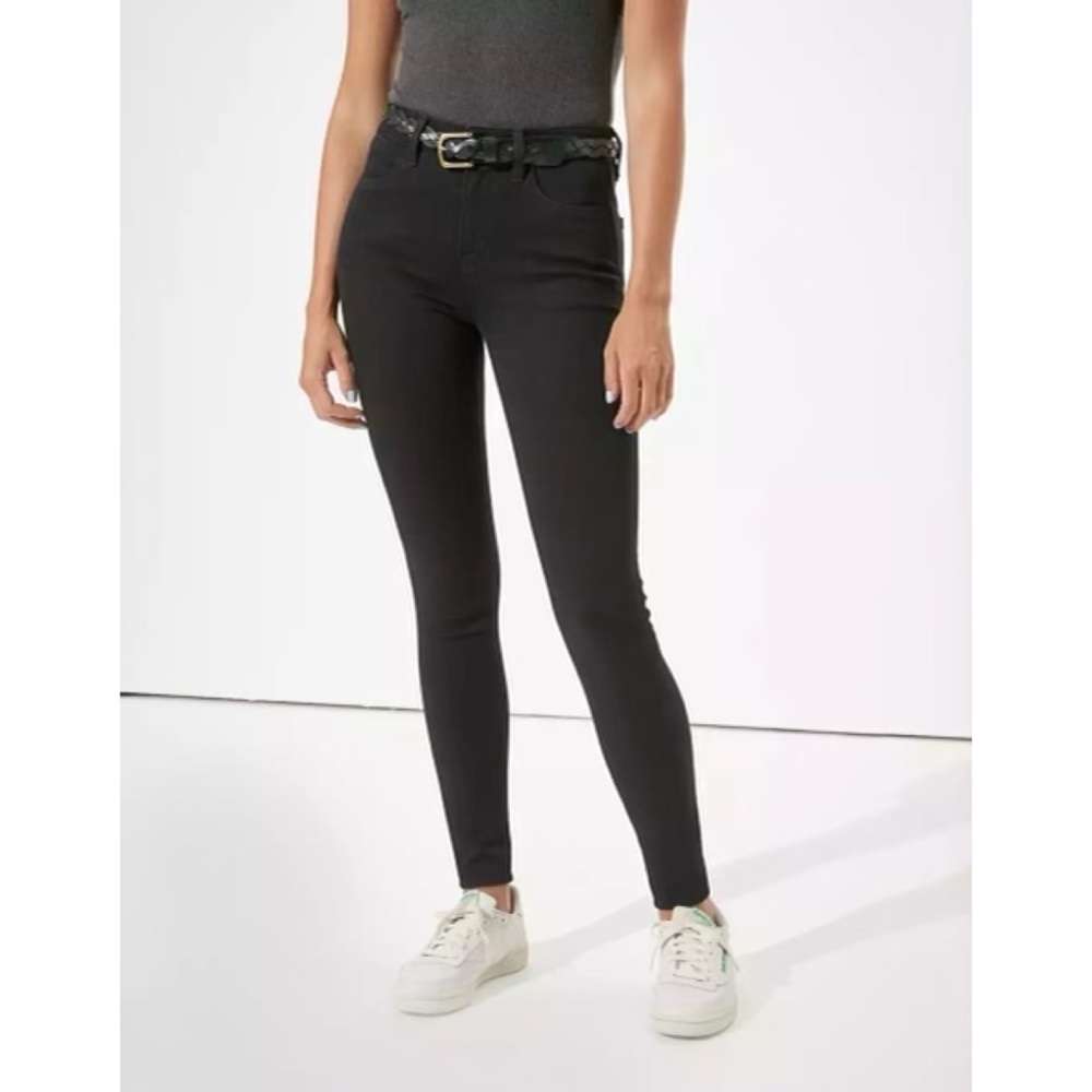 AE black hi-rise jegging